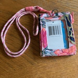 Vera Bradley RFID lanyard wallet